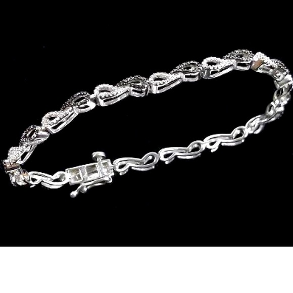 Jewelry - Sterling Silver Diamond Tennis Bracelet 7”